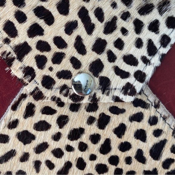 Mini Pouch Bag Leather/Cowhair Case - Picture 4 of 7